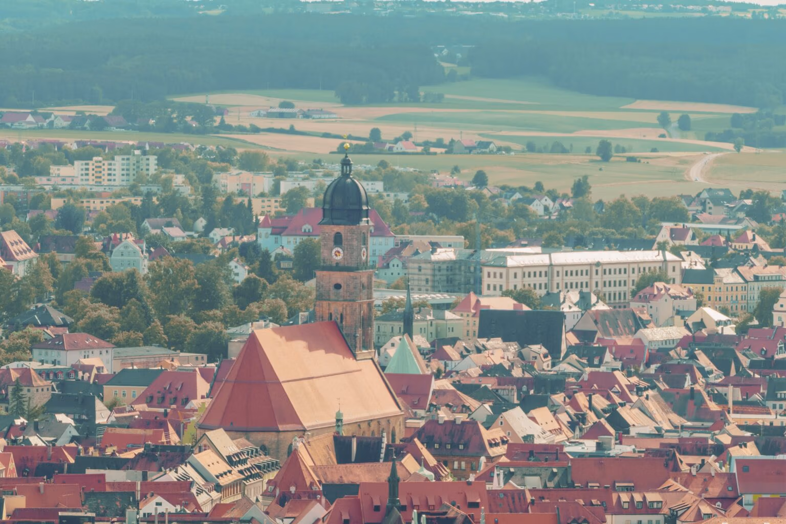 Panoramabild von der Amberger Altstadt